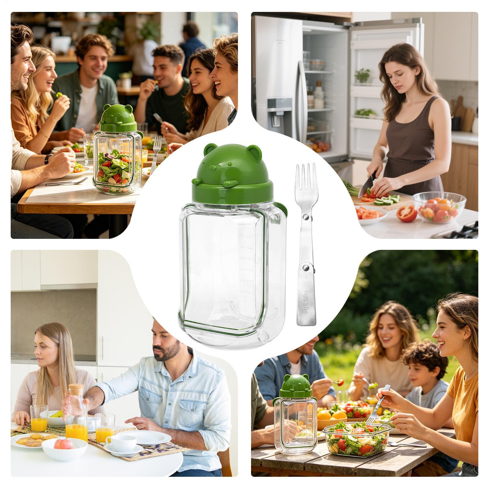 Meal Prep Gym - Salad Meal Prep Containers Clear Food