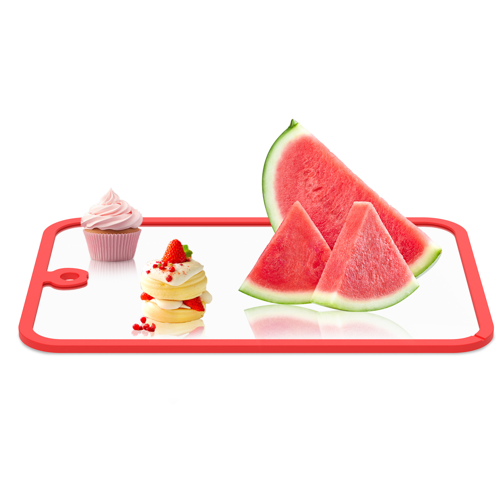 Meal Prep Cutting - Clear Tempered Glass Cutting Boards Chopping