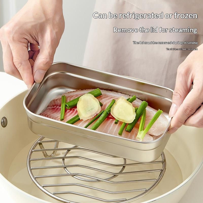Stainless Bento Box - Portable 304 Stainless Steel Lunch Box