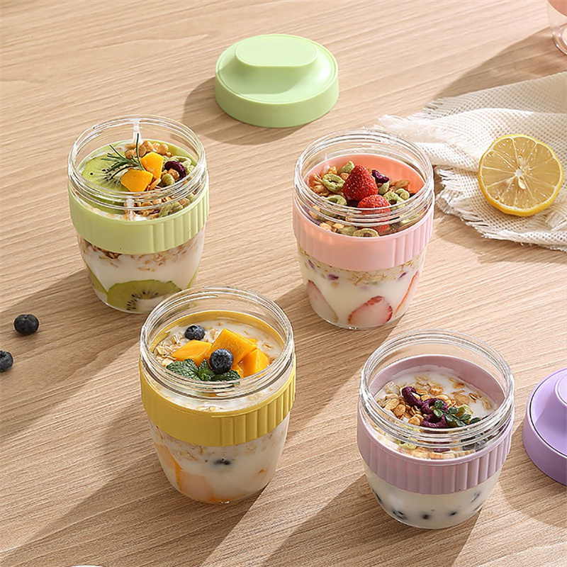 Meal Prep Chia Pudding - Breakfast Cups Oatmeal Cereal Nut Yogurt