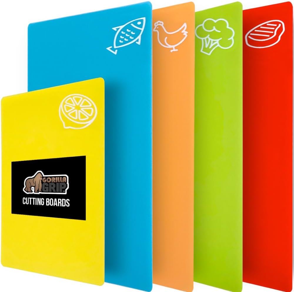 Meal Prep Cutting - 5-Piece Flexible Cutting Board Set, BPA-Free