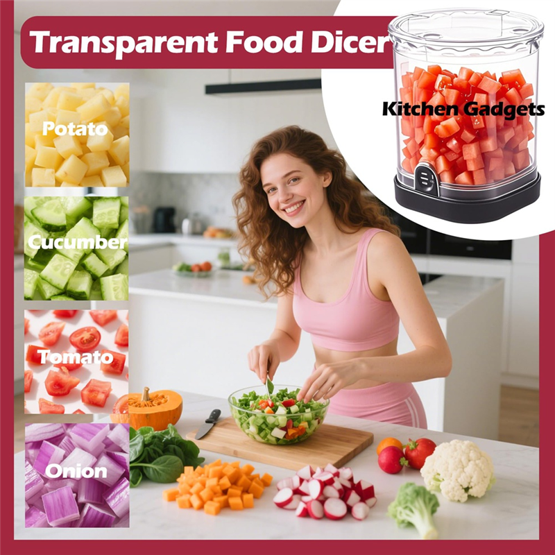 JHD Speed Manual Kitchen Gadge - Veggie Chopper Cup reseña y precio
