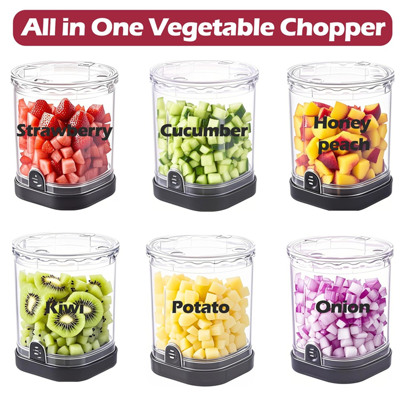 JHD Speed Manual Kitchen Gadge - Veggie Chopper Cup reseña y precio