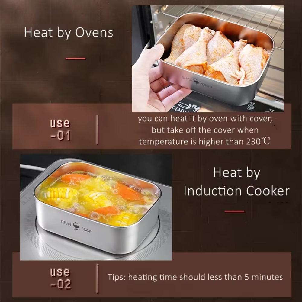 1L Anti-bacterial Fridge Food  - Stainless Bento Box reseña y precio