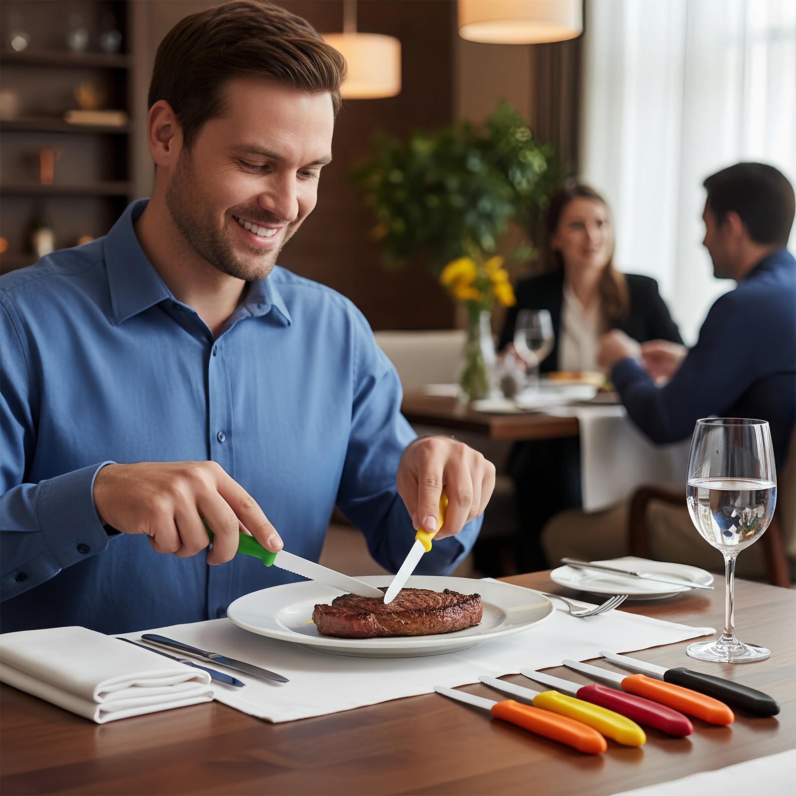 Serrated Steak Cutter 5 Pieces - Meal Prep Cutting reseña y precio