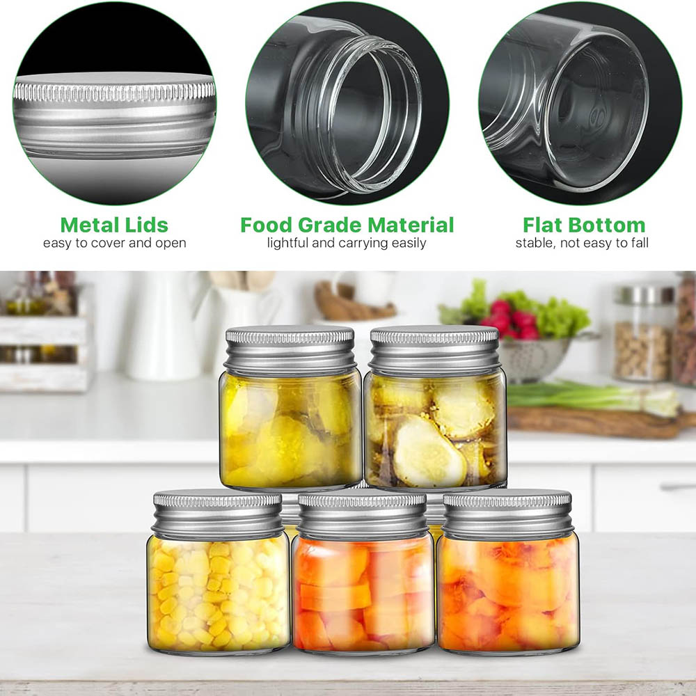 2oz Mini Mason Jars, Wide Mout - Meal Prep Chia Pudding reseña y precio