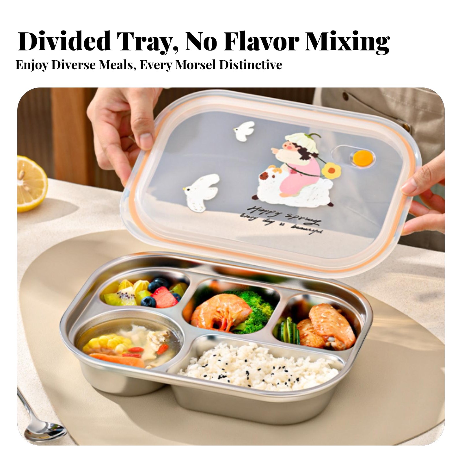 316 Stainless Steel Insulated  - Stainless Bento Box reseña y precio
