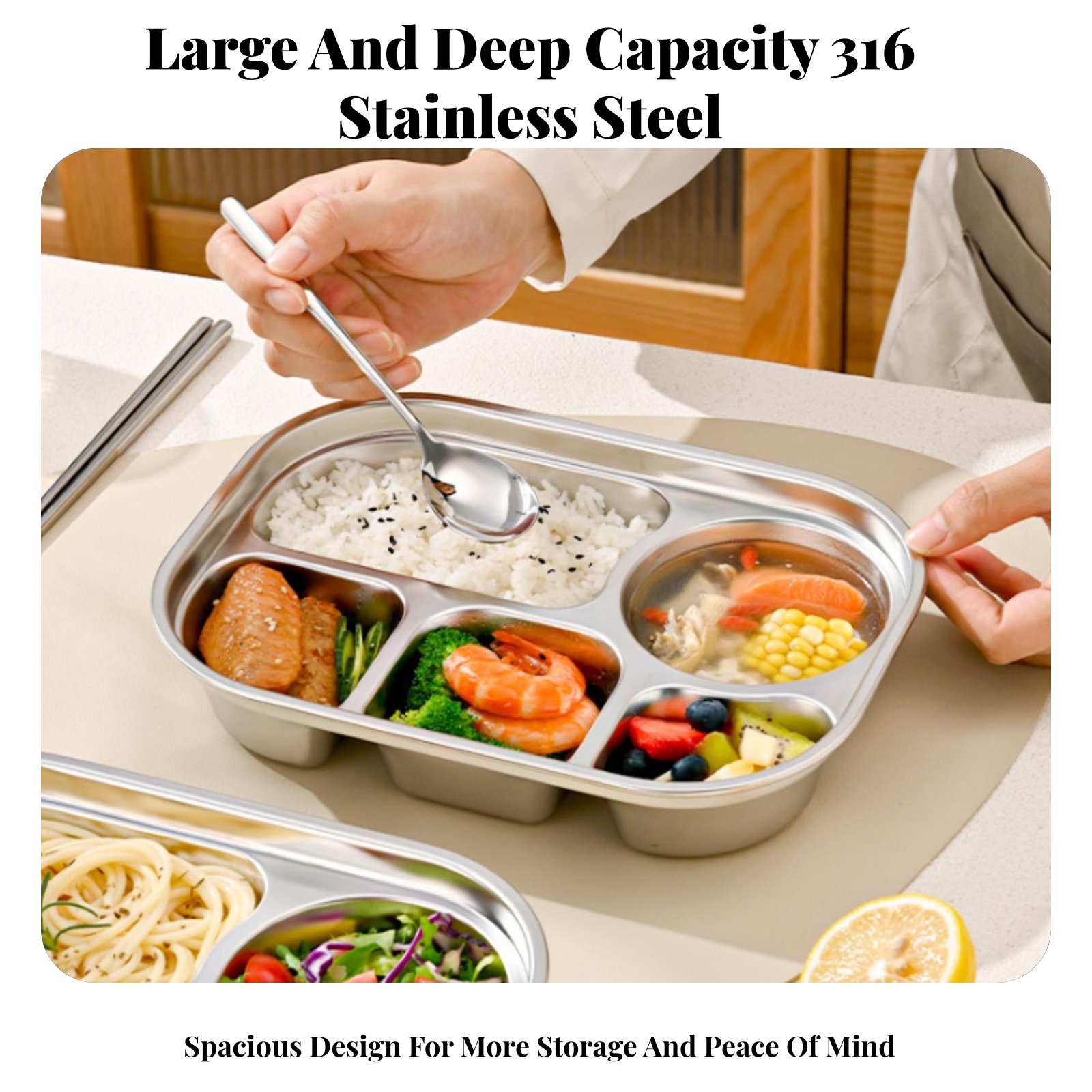 316 Stainless Steel Insulated  - Stainless Bento Box reseña y precio