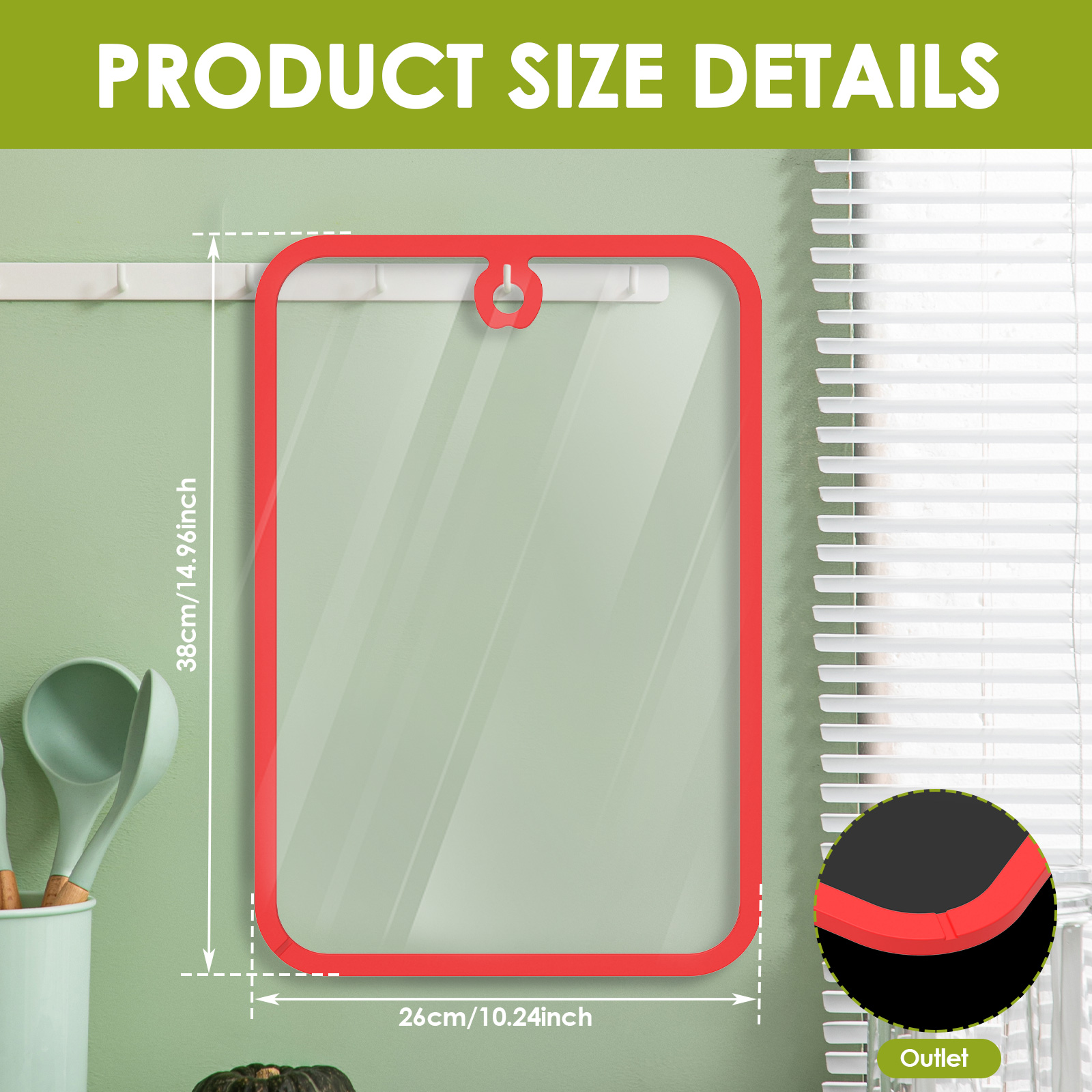 Clear Tempered Glass Cutting B - Meal Prep Cutting reseña y precio