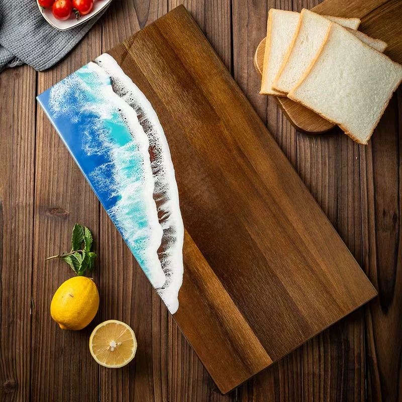 Acacia Wood Cutting Board with - Meal Prep Cutting reseña y precio