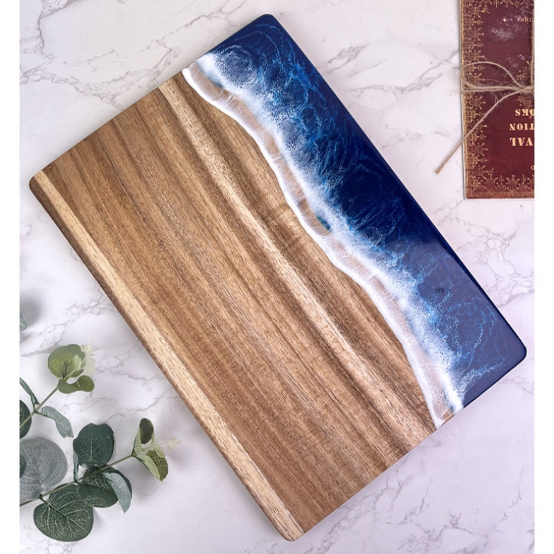Acacia Wood Cutting Board with - Meal Prep Cutting reseña y precio