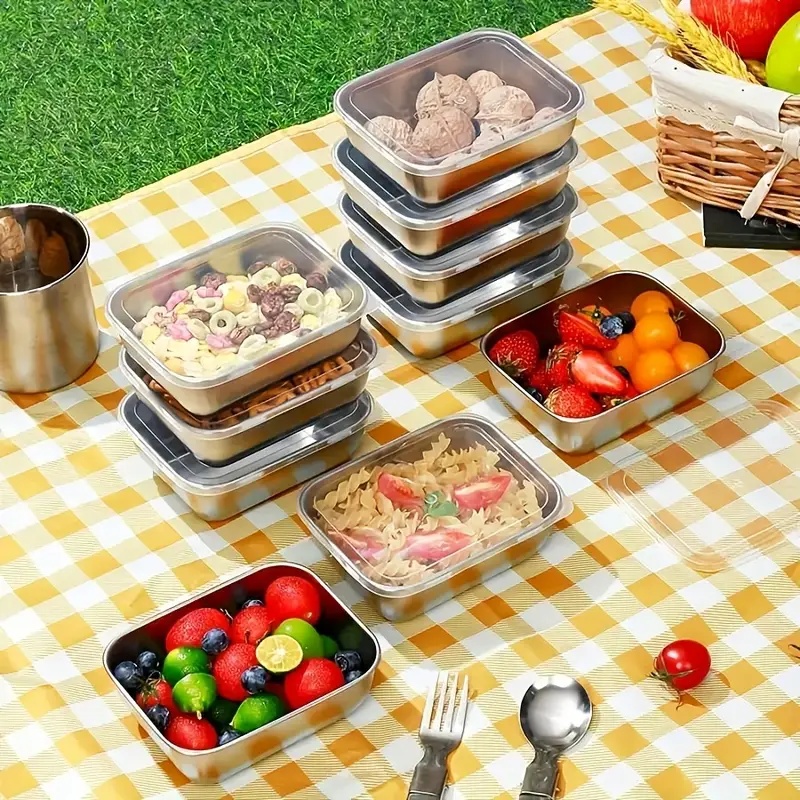 5-Piece Stainless Steel Food S - Meal Prep Gym reseña y precio