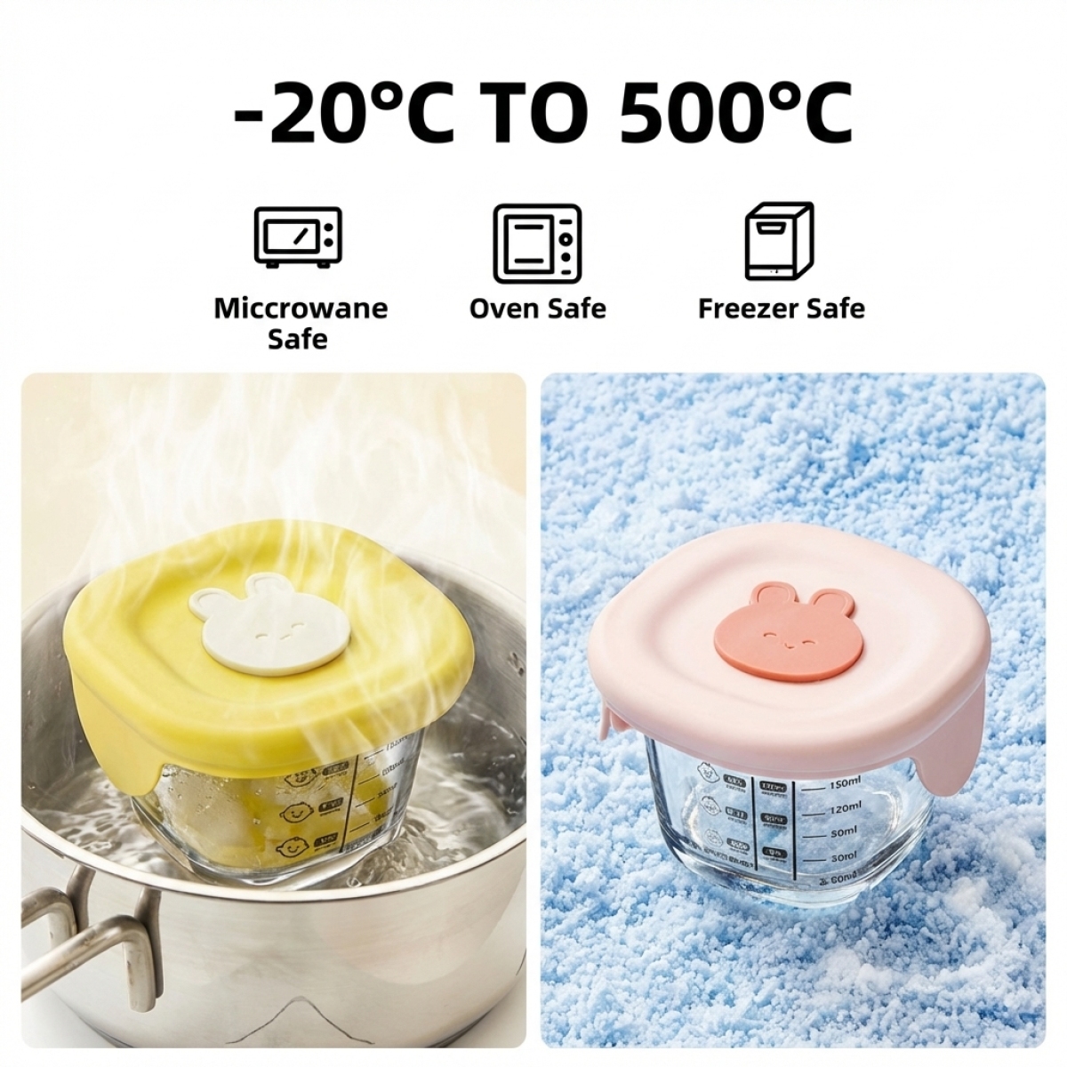 High Borosilicate Glass Food C - Meal Prep Glass Containers Oven Safe reseña y precio