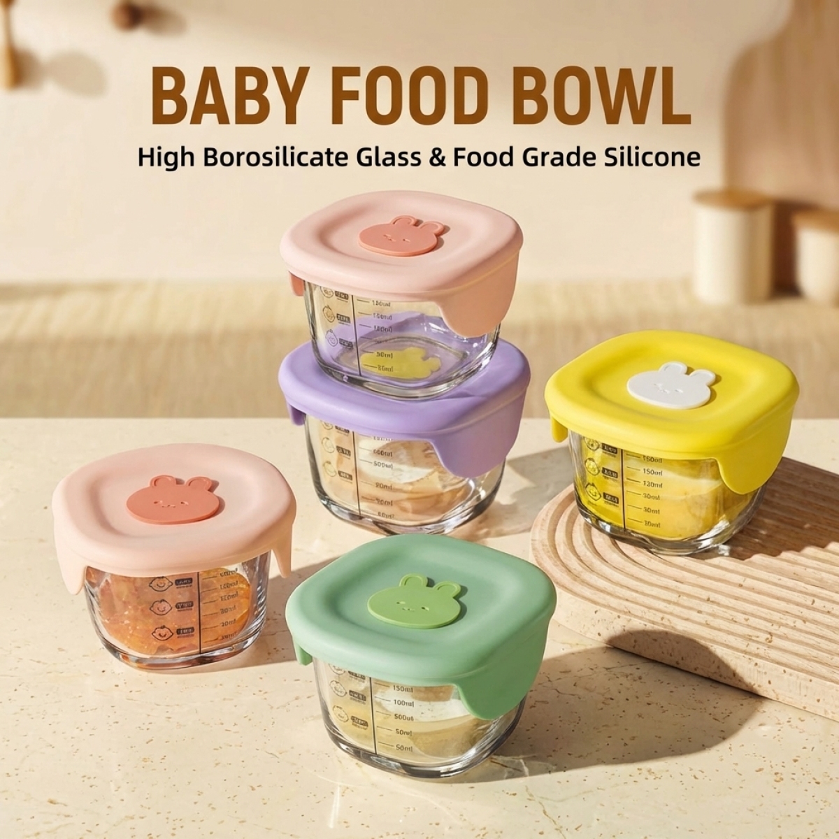 High Borosilicate Glass Food C - Meal Prep Glass Containers Oven Safe reseña y precio