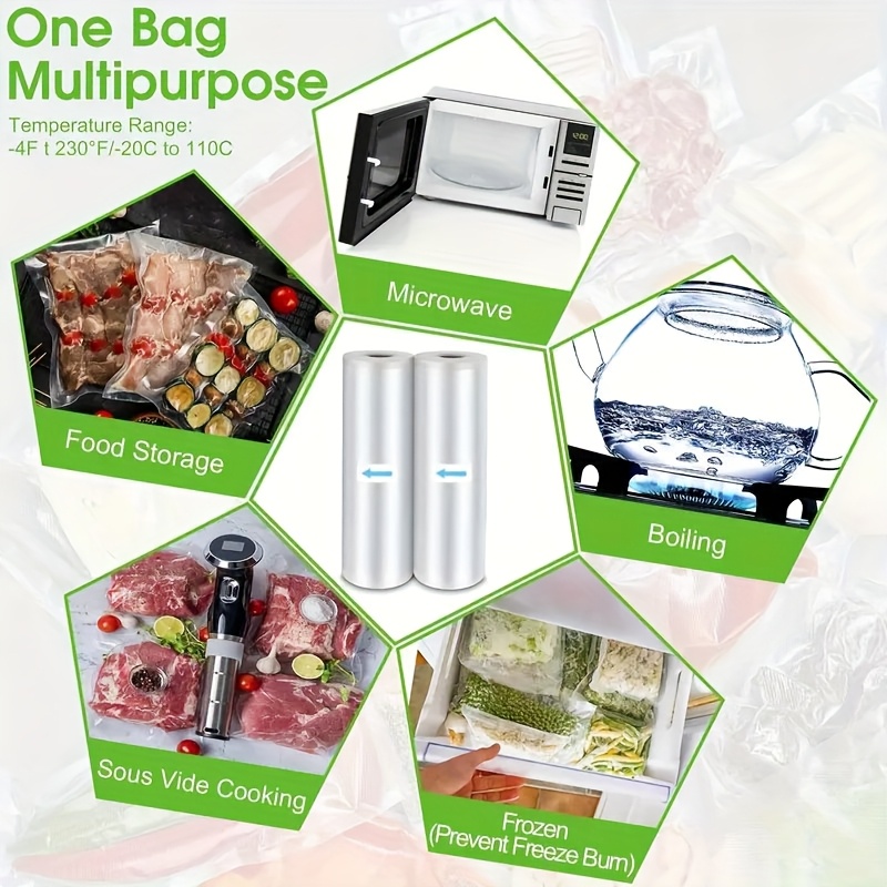 3m/roll vacuum seal bags - dur - Meal Prep Cutting reseña y precio