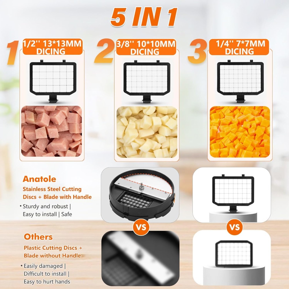Electric Vegetable Dicer Slice - Veggie Chopper Cup reseña y precio