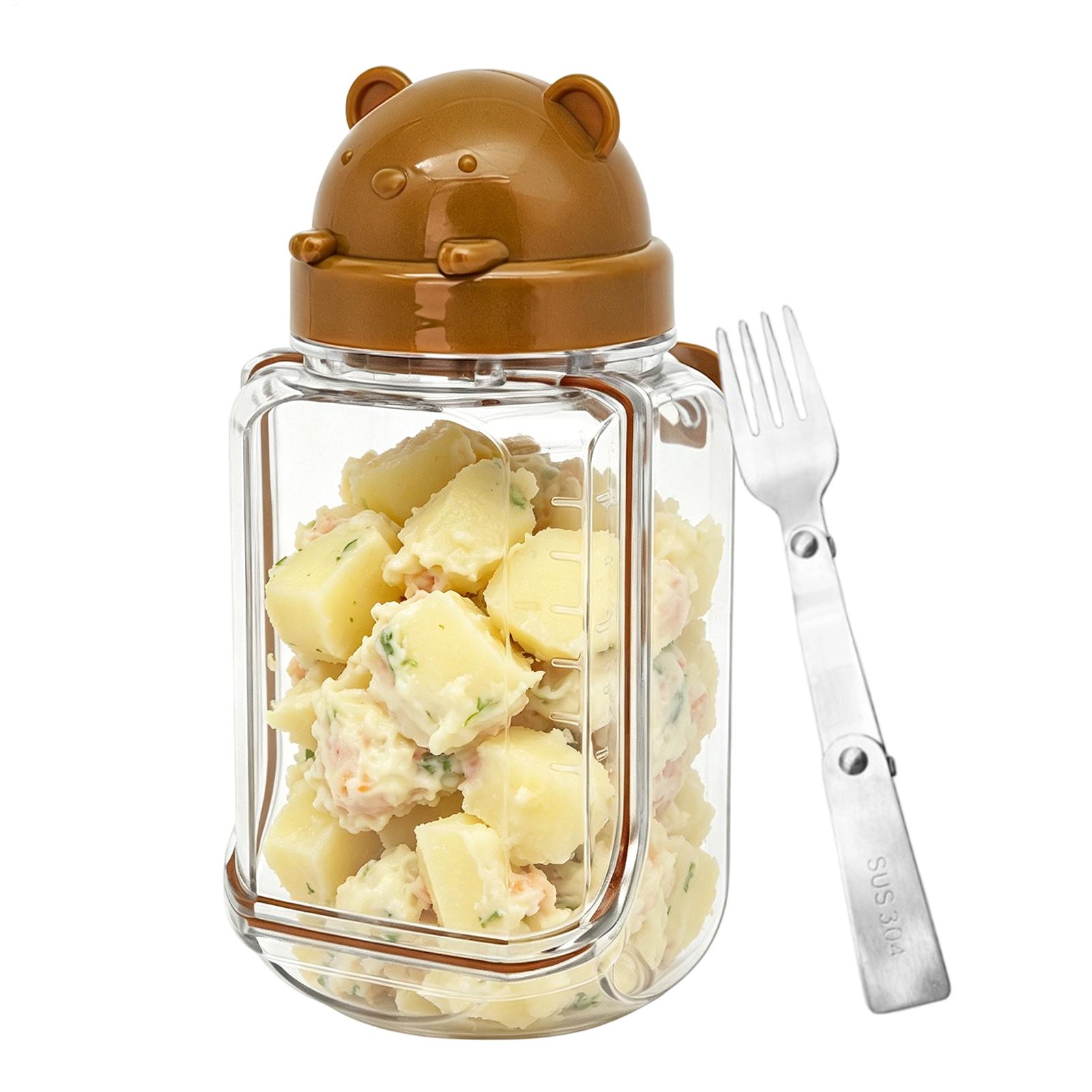 Salad Jar Clear Food Canisters - Meal Prep Gym reseña y precio
