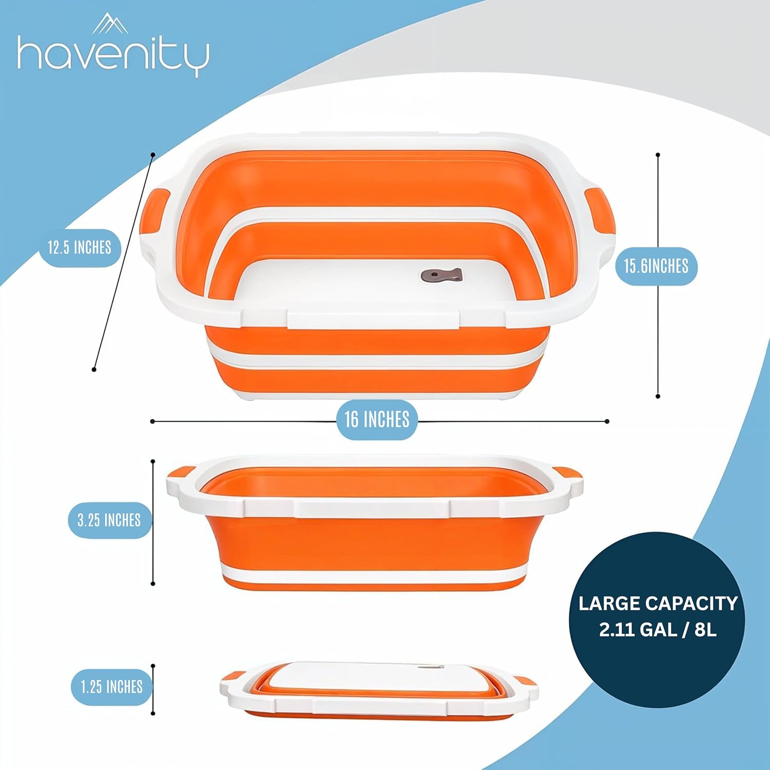 8L Collapsible BBQ Prep Tub wi - Meal Prep Cutting reseña y precio