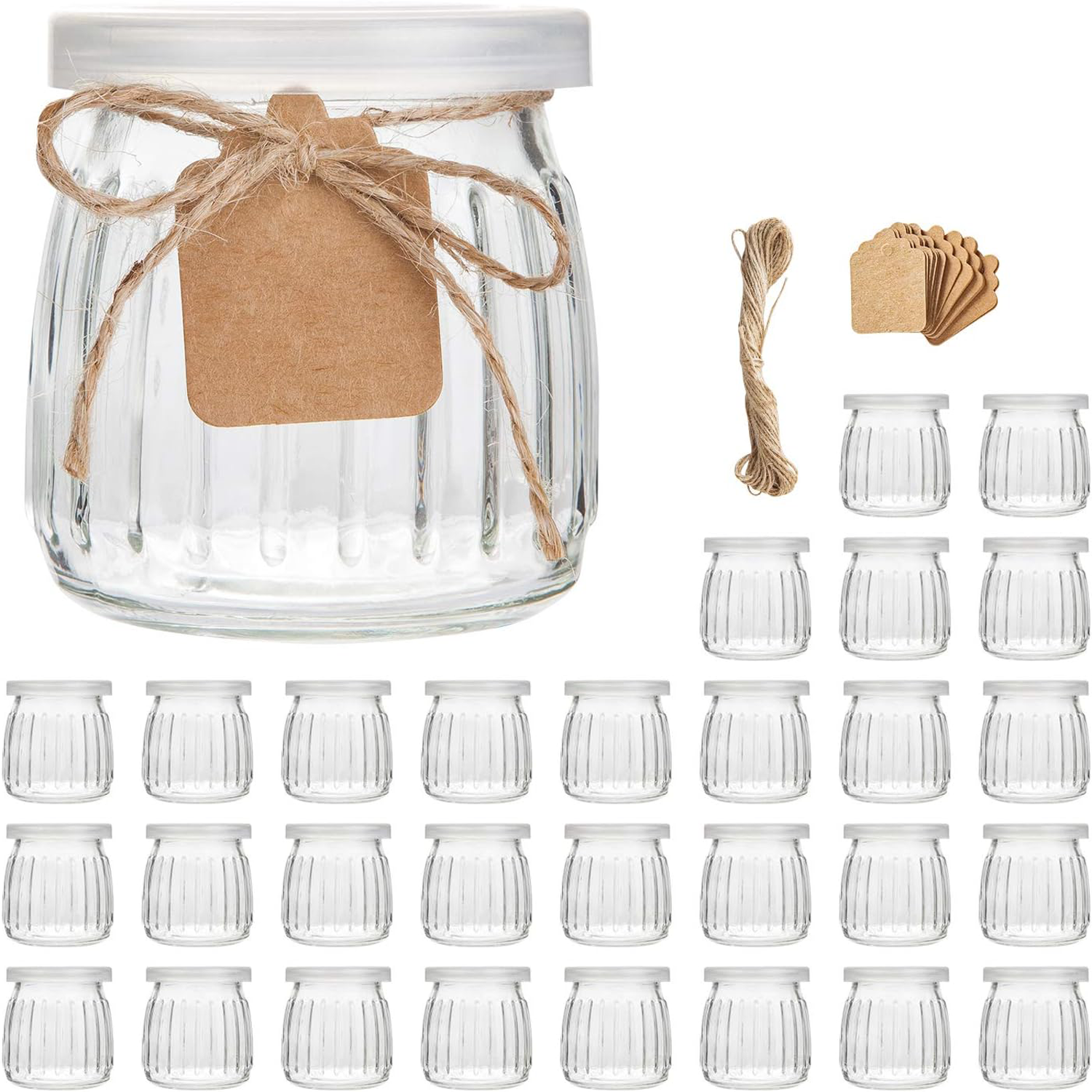 4 oz Clear Yogurt Jars With PE - Meal Prep Chia Pudding reseña y precio