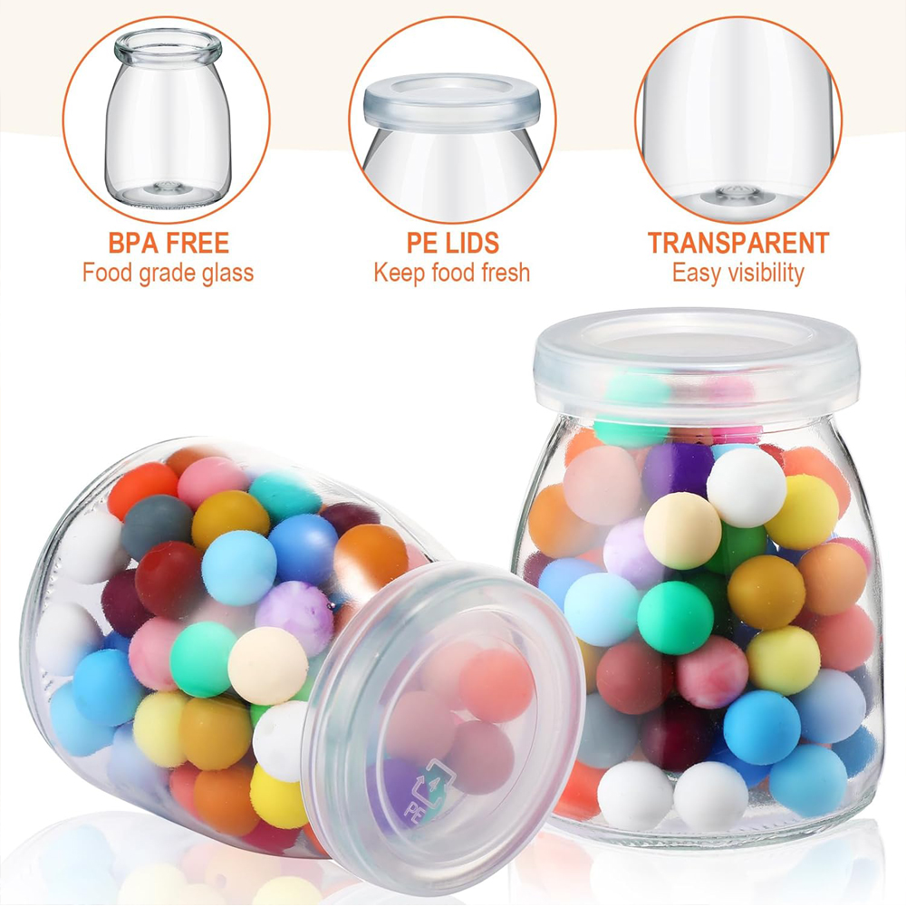 10Pcs 4 oz Clear Yogurt Jars W - Meal Prep Chia Pudding reseña y precio