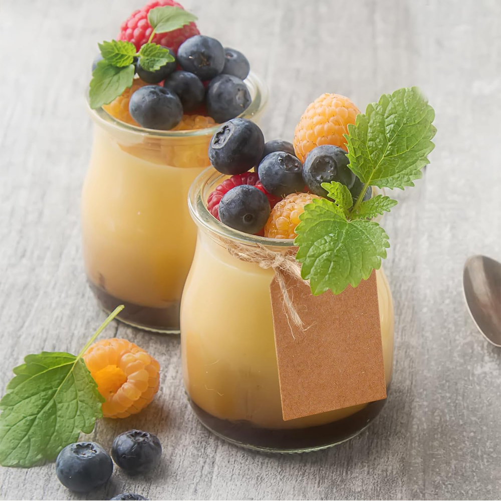 10Pcs 4 oz Clear Yogurt Jars W - Meal Prep Chia Pudding reseña y precio