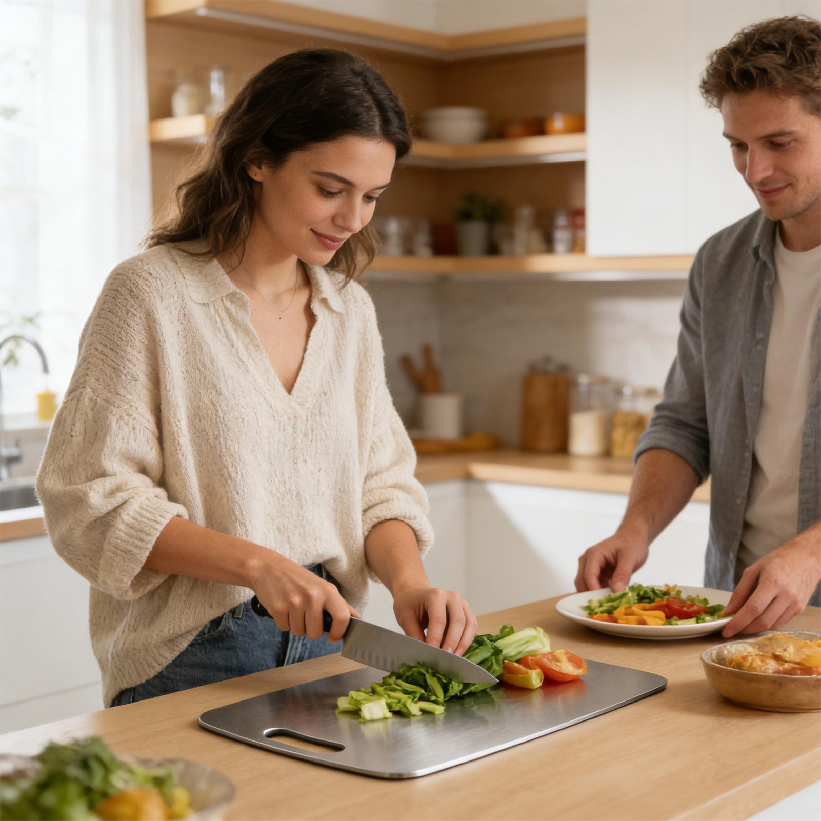 Stainless Steel Cutting Board  - Meal Prep Cutting reseña y precio