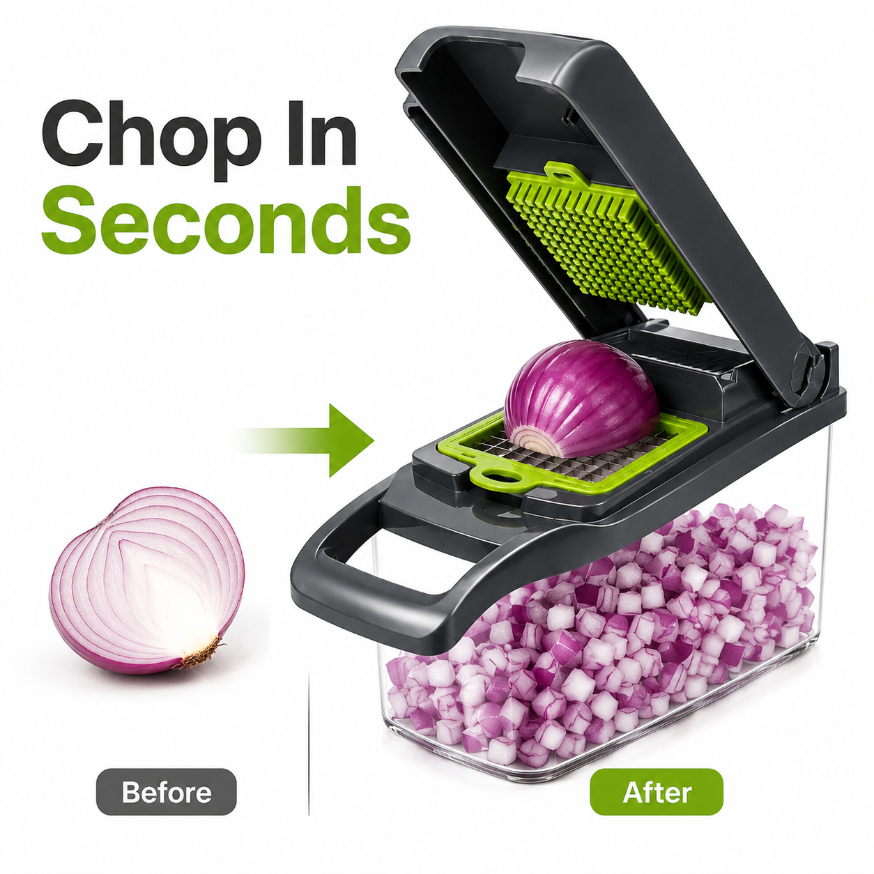 16-In-1 Vegetable Chopper Slic - Meal Prep Potatoes reseña y precio