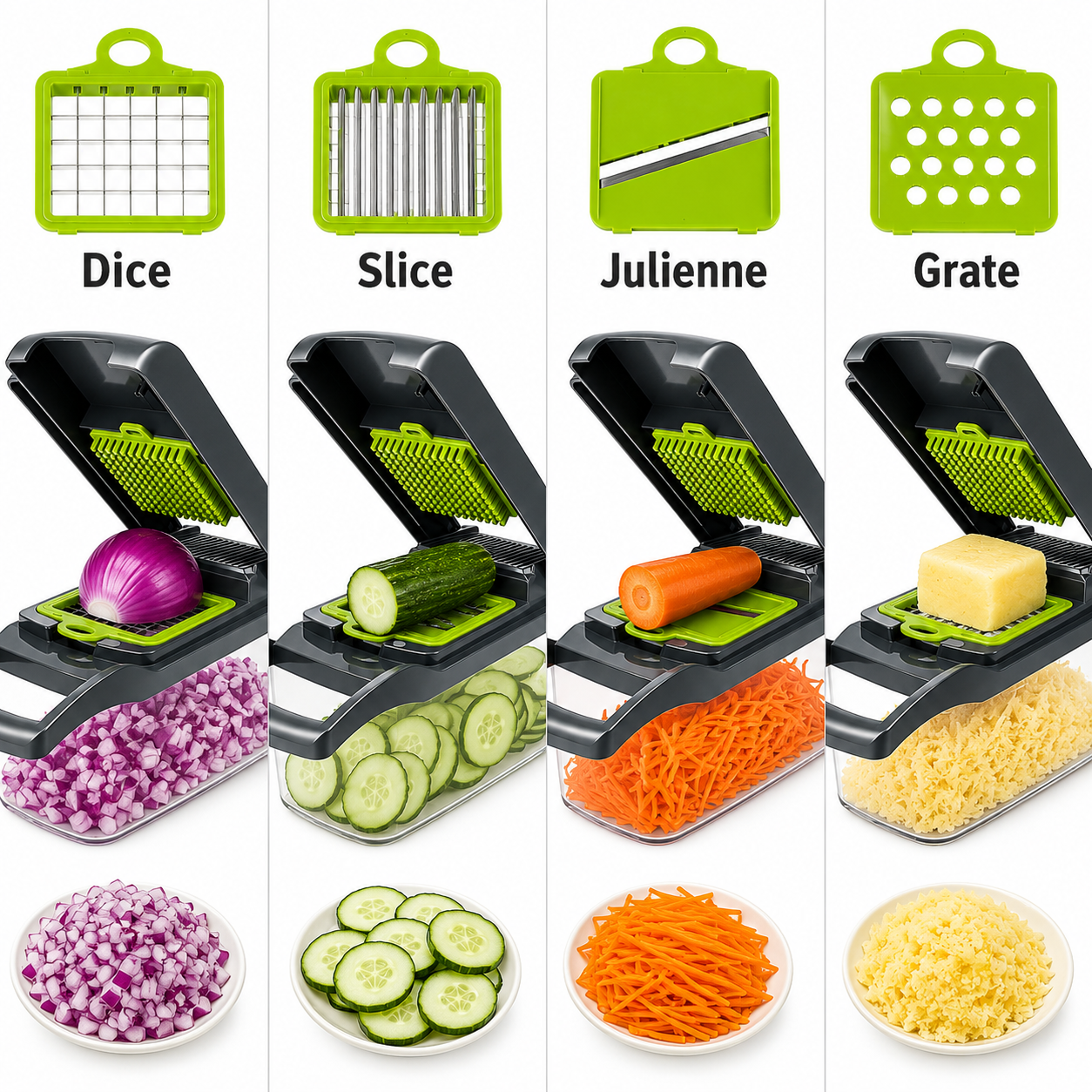 16-In-1 Vegetable Chopper Slic - Meal Prep Potatoes reseña y precio