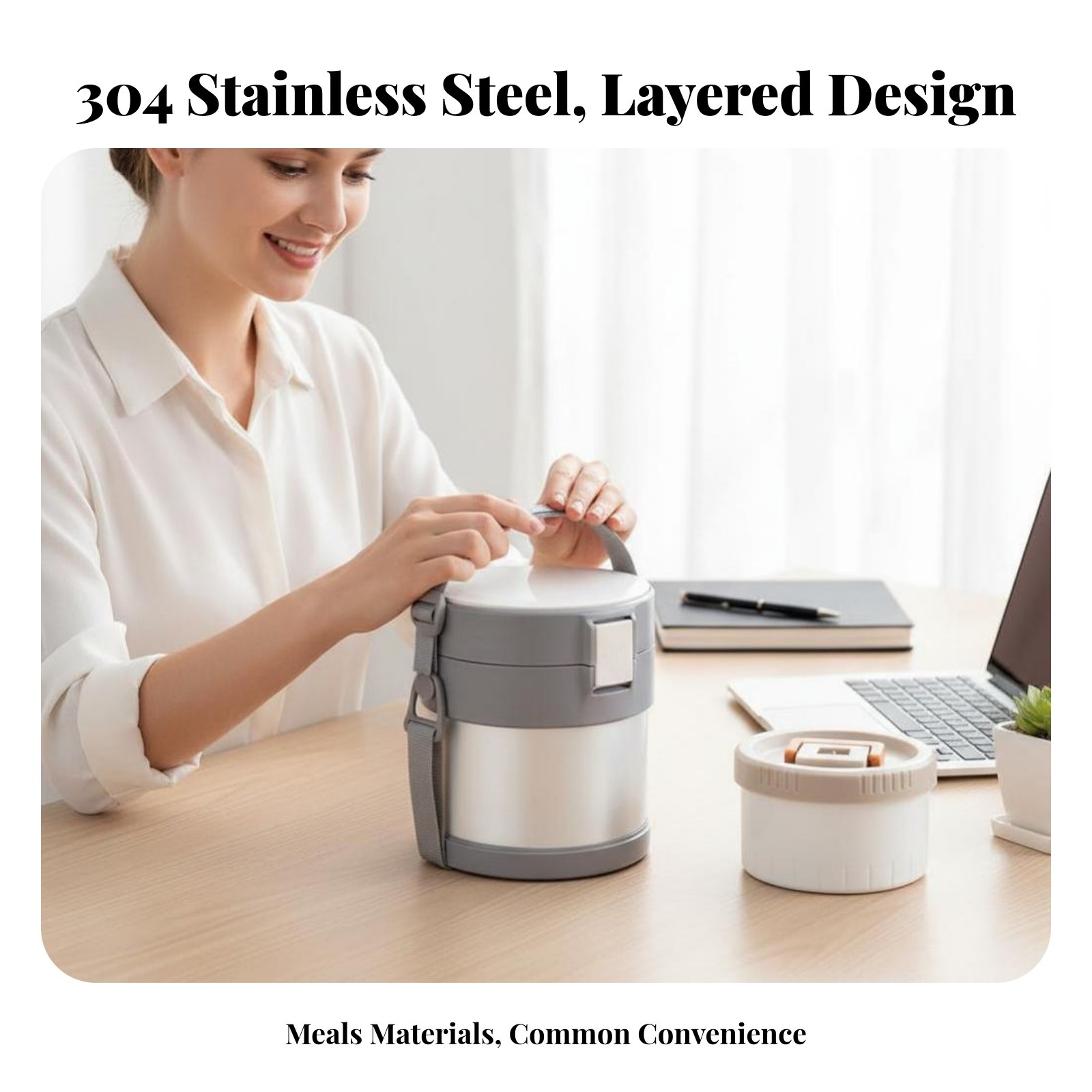 304 Stainless Steel Insulated  - Stainless Bento Box reseña y precio
