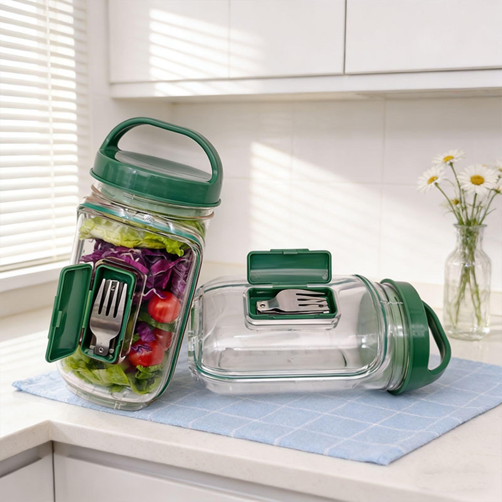 1000ml Leakproof Salad Contain - Meal Prep Gym reseña y precio