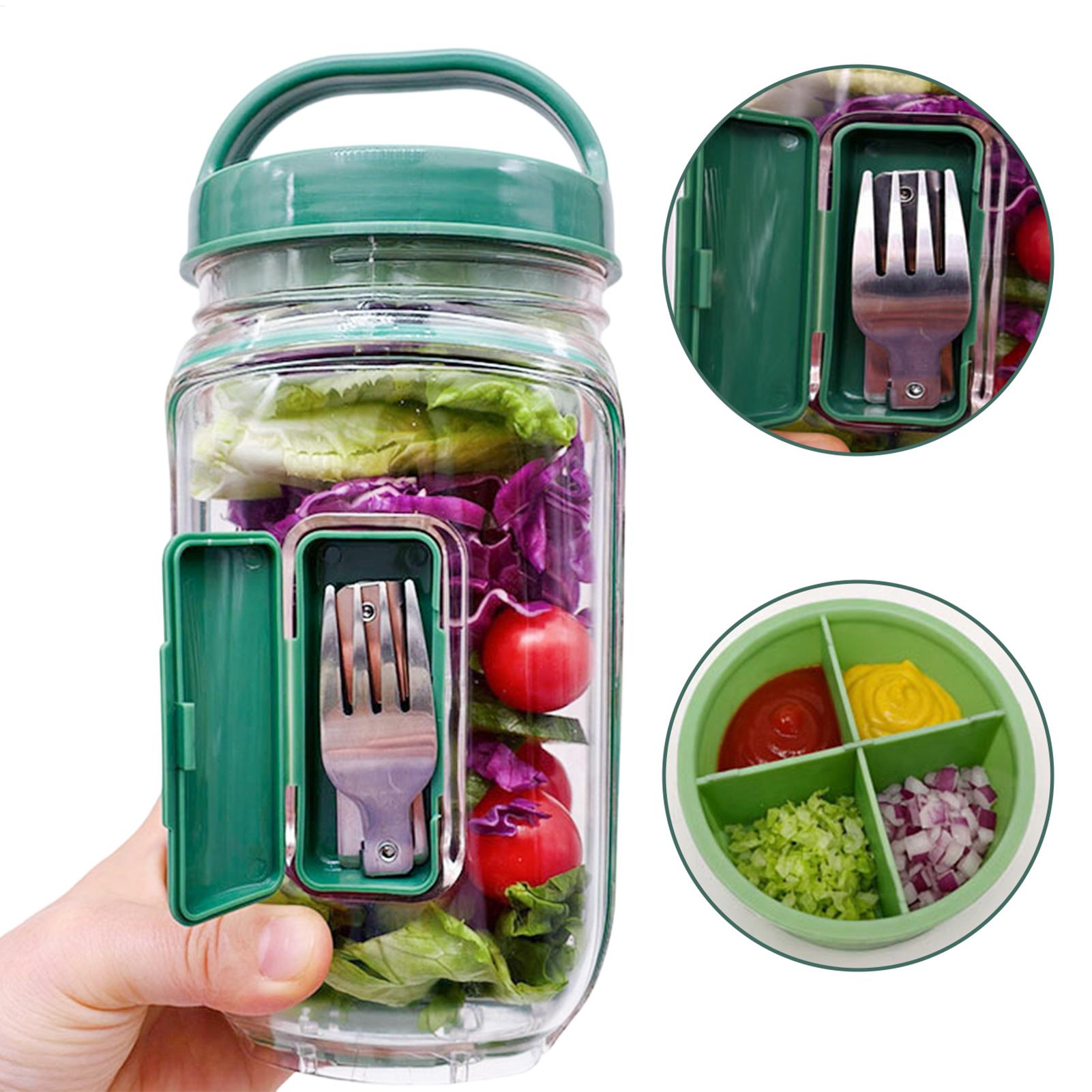 1000ml Leakproof Salad Contain - Meal Prep Gym reseña y precio