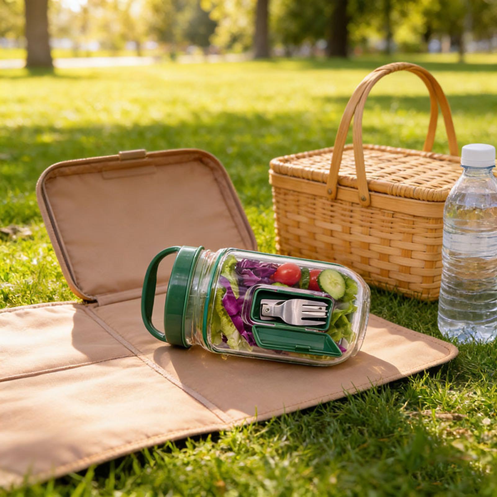 1000ml Leakproof Salad Contain - Meal Prep Gym reseña y precio