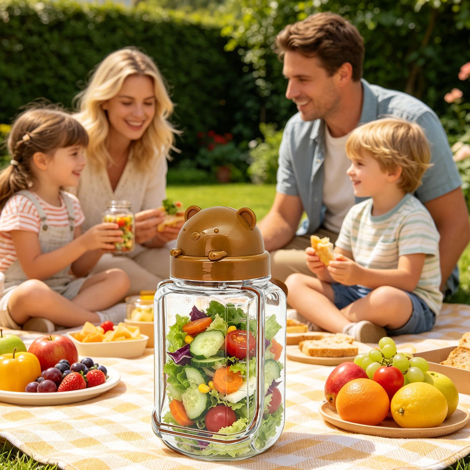Salad Jar Portable Leak-Proof  - Meal Prep Gym reseña y precio