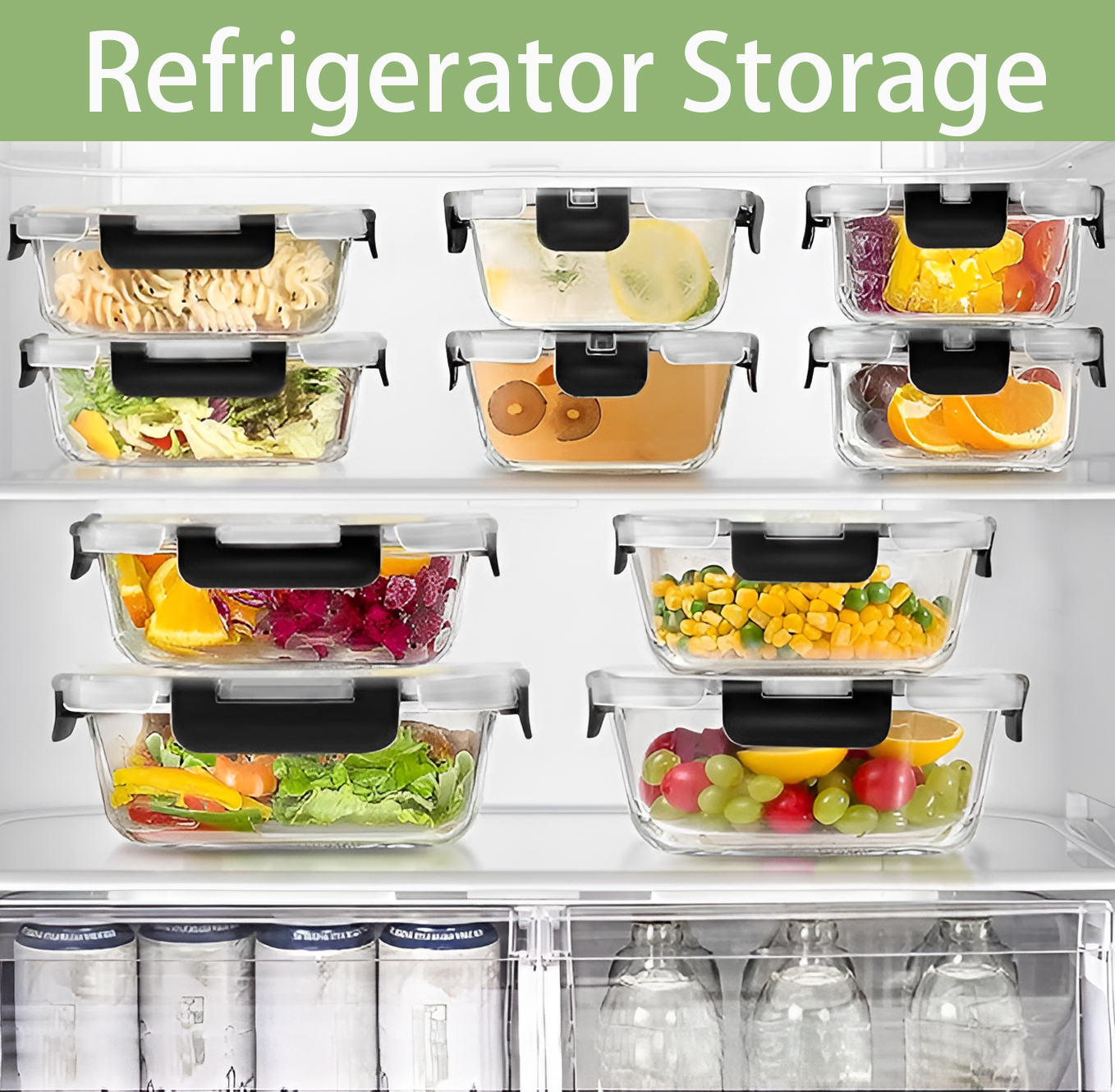 12pcs Glass Lunch Box Food Sto - Meal Prep No Microwave reseña y precio