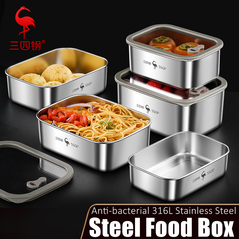 99.9% Anti-bacterial Crisper L - Stainless Bento Box reseña y precio