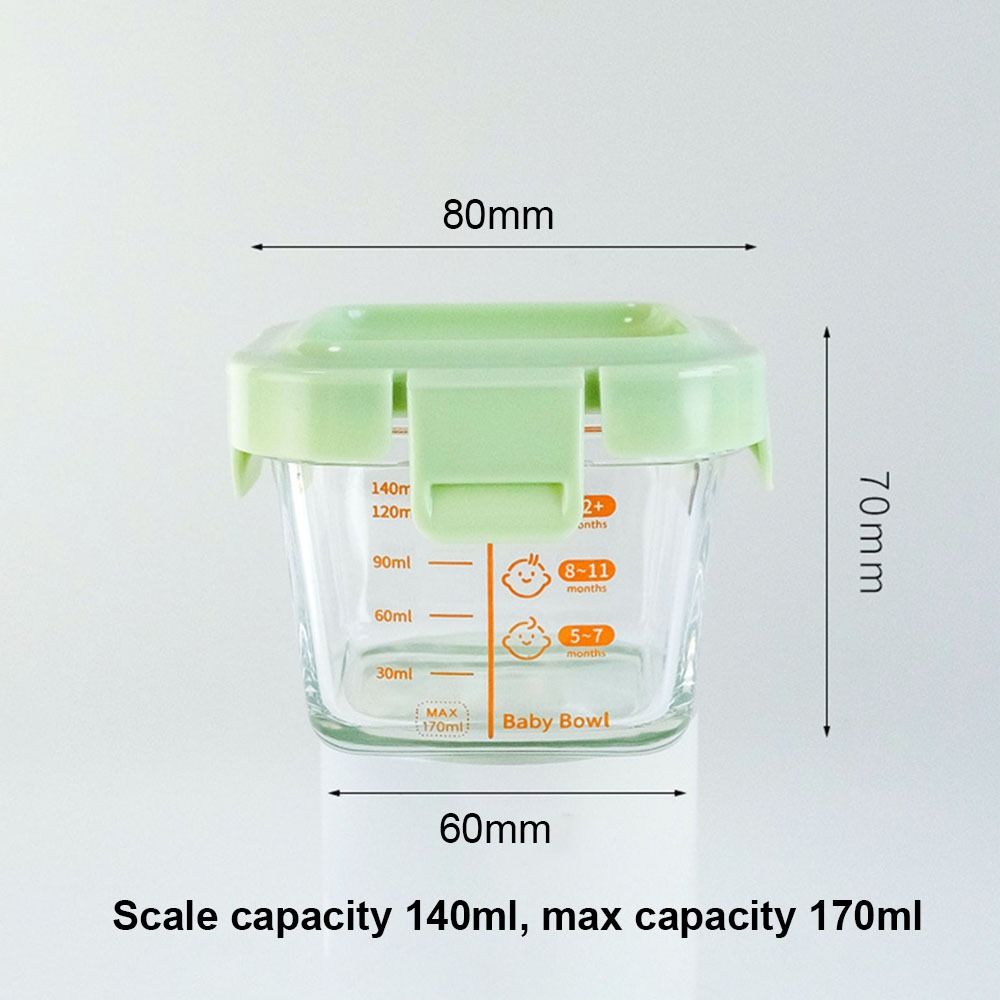 New 170ml Food Storage Box Fro - Meal Prep Glass Containers Oven Safe reseña y precio