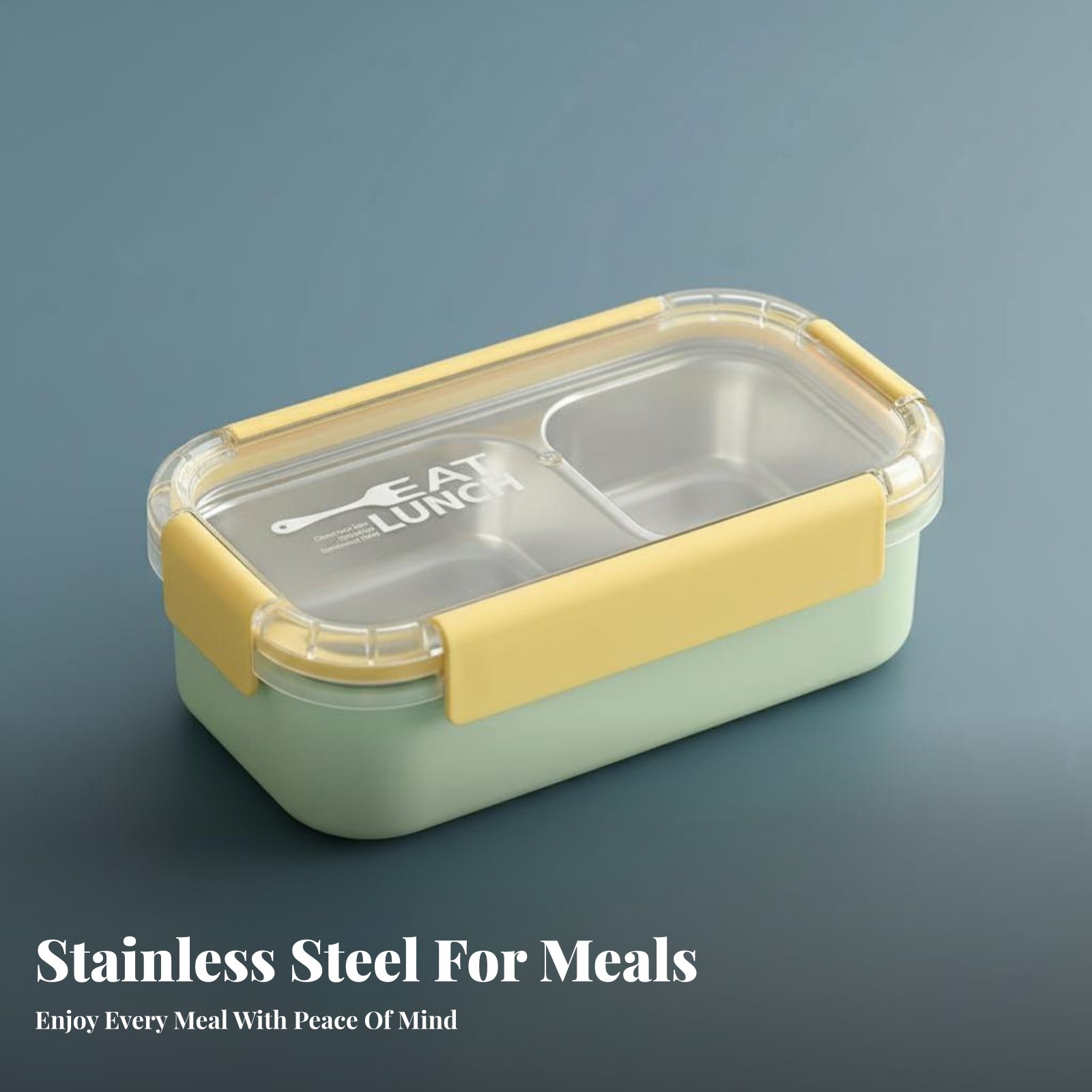 Portable Compartment Lunch Box - Stainless Bento Box reseña y precio