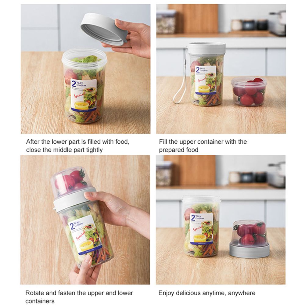 Double-layer Fresh-keeping Box - Meal Prep Chia Pudding reseña y precio