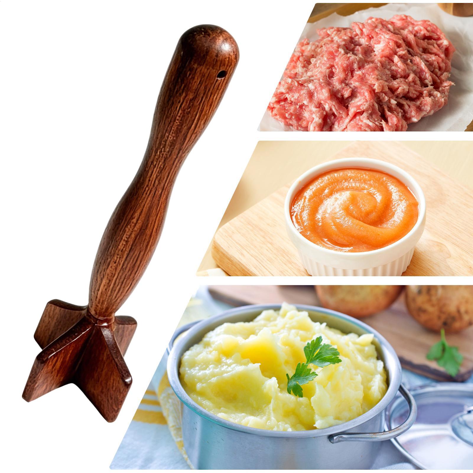 Wooden Meat Masher Wooden Meat - Meal Prep Potatoes reseña y precio