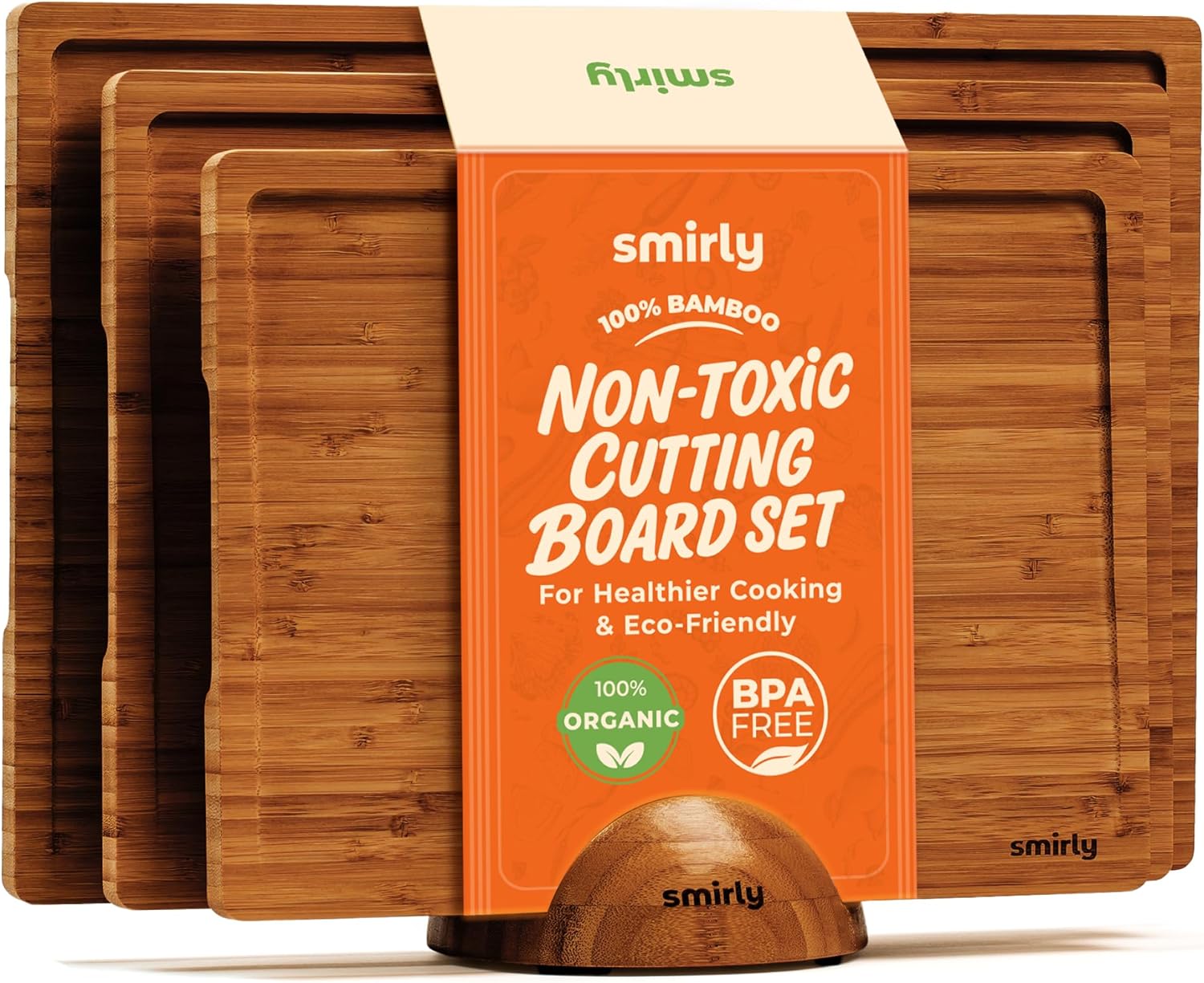 Bamboo Cutting Board Set of 3  - Meal Prep Cutting reseña y precio