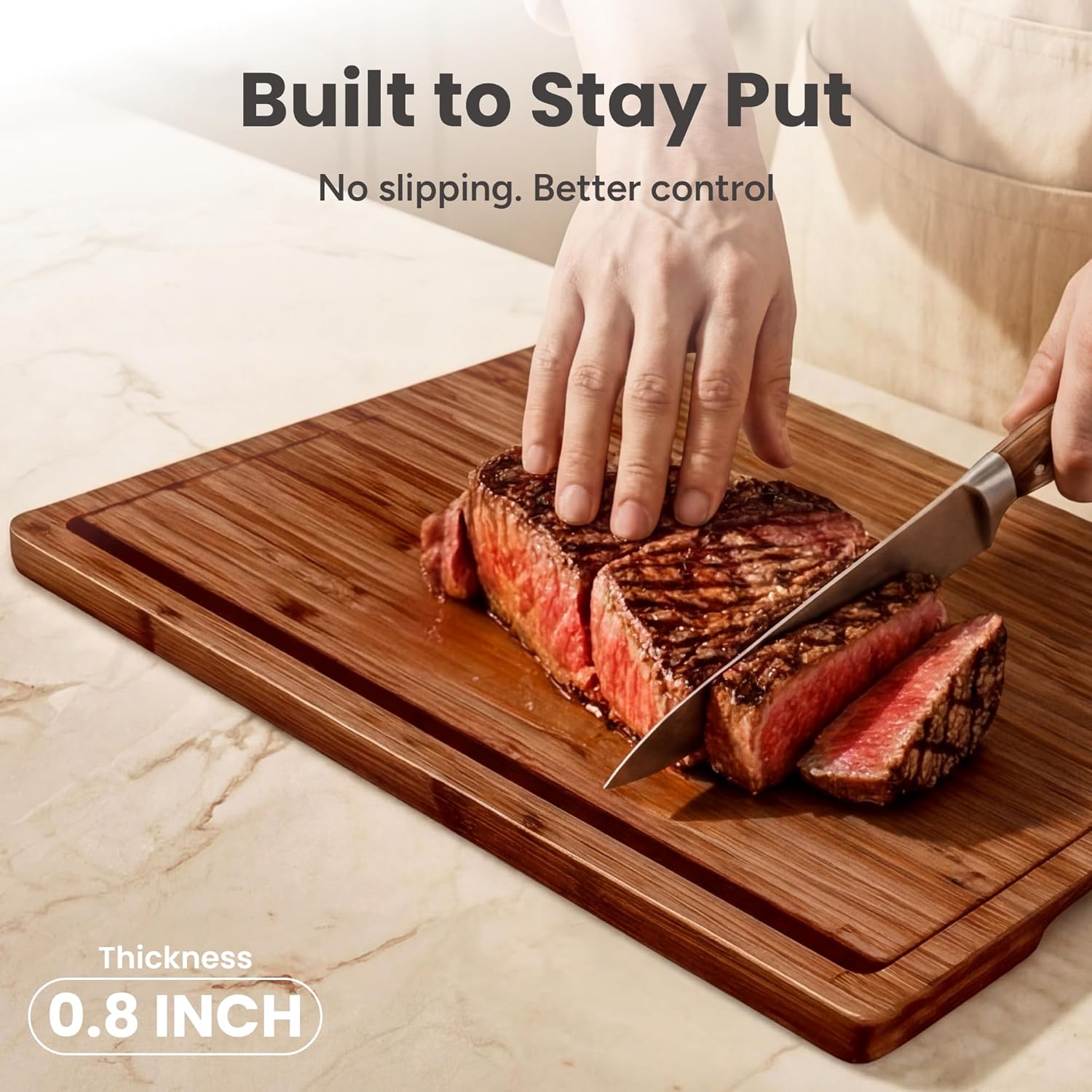 Bamboo Cutting Board Set of 3  - Meal Prep Cutting reseña y precio