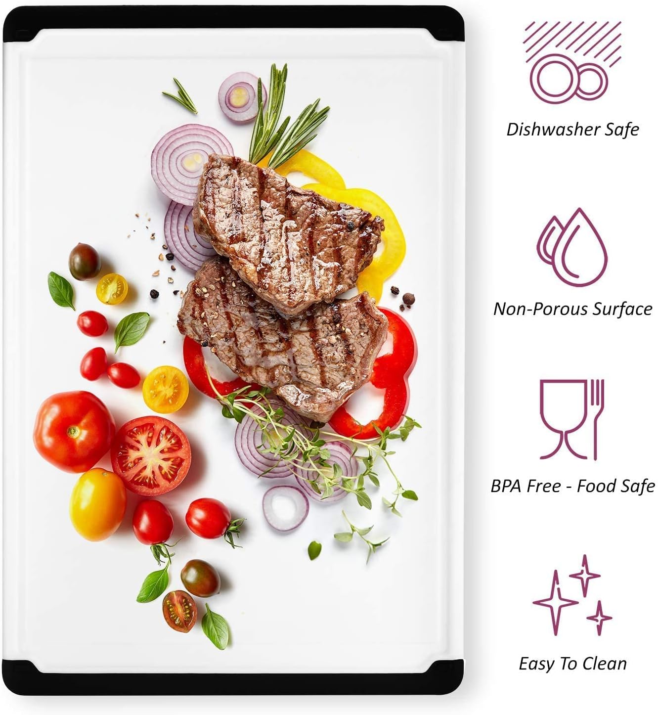 Extra Large Plastic Cutting Bo - Meal Prep Cutting reseña y precio