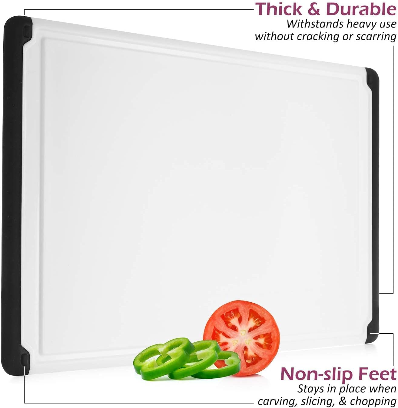 Extra Large Plastic Cutting Bo - Meal Prep Cutting reseña y precio