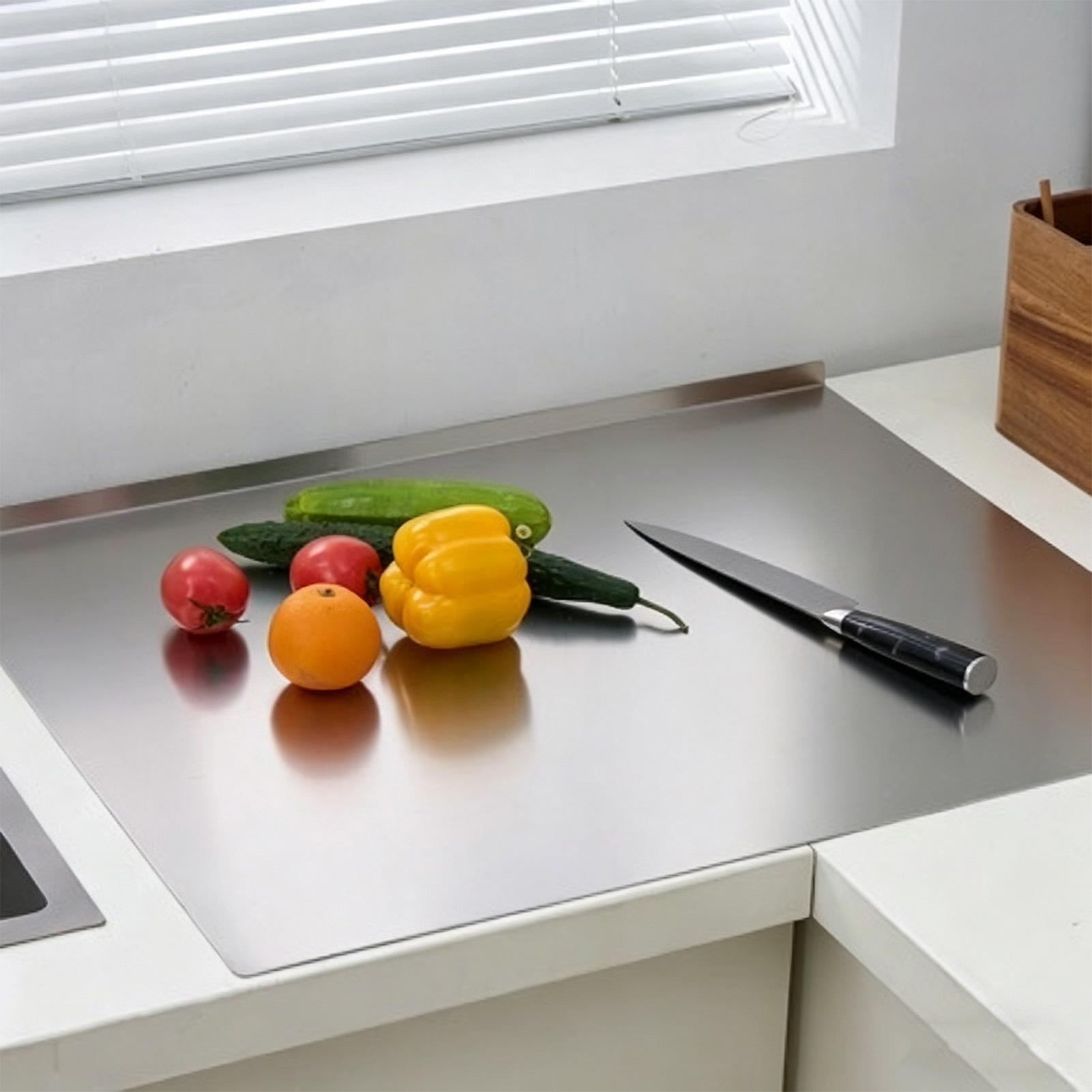 Stainless Cutting Board Dishwa - Meal Prep Cutting reseña y precio