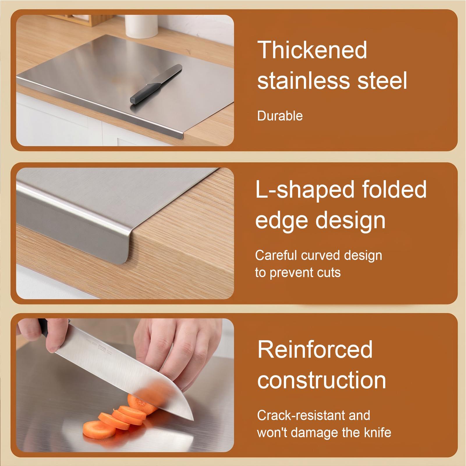Stainless Cutting Board Dishwa - Meal Prep Cutting reseña y precio