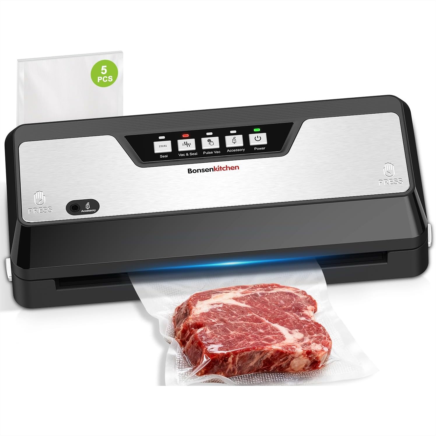 Vacuum Sealer Machine with Bui - Meal Prep Cutting reseña y precio