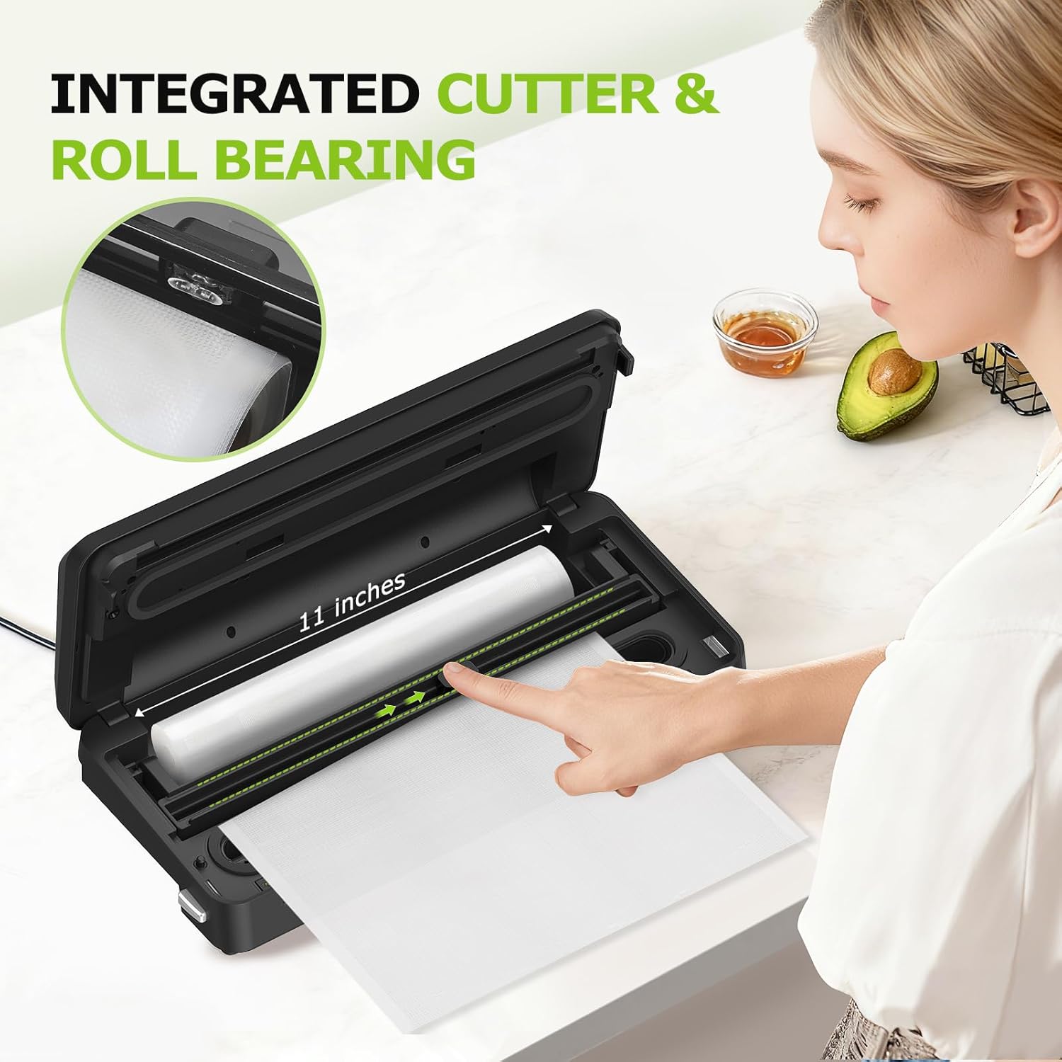Vacuum Sealer Machine with Bui - Meal Prep Cutting reseña y precio