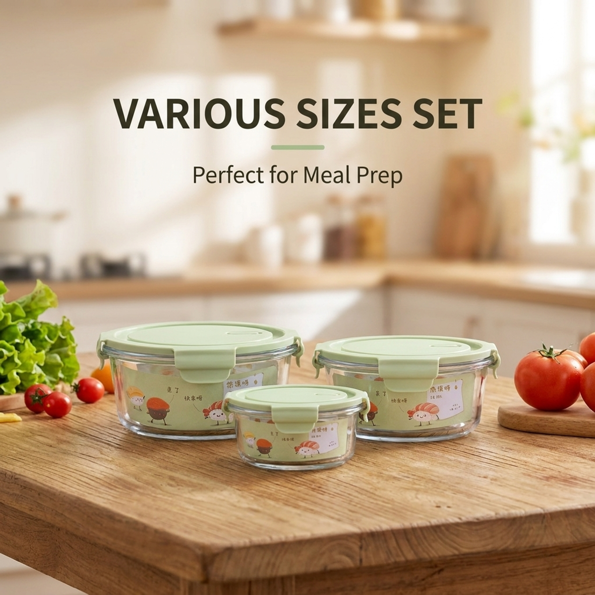 Shatterproof Matcha Green Glas - Meal Prep Glass Containers Oven Safe reseña y precio