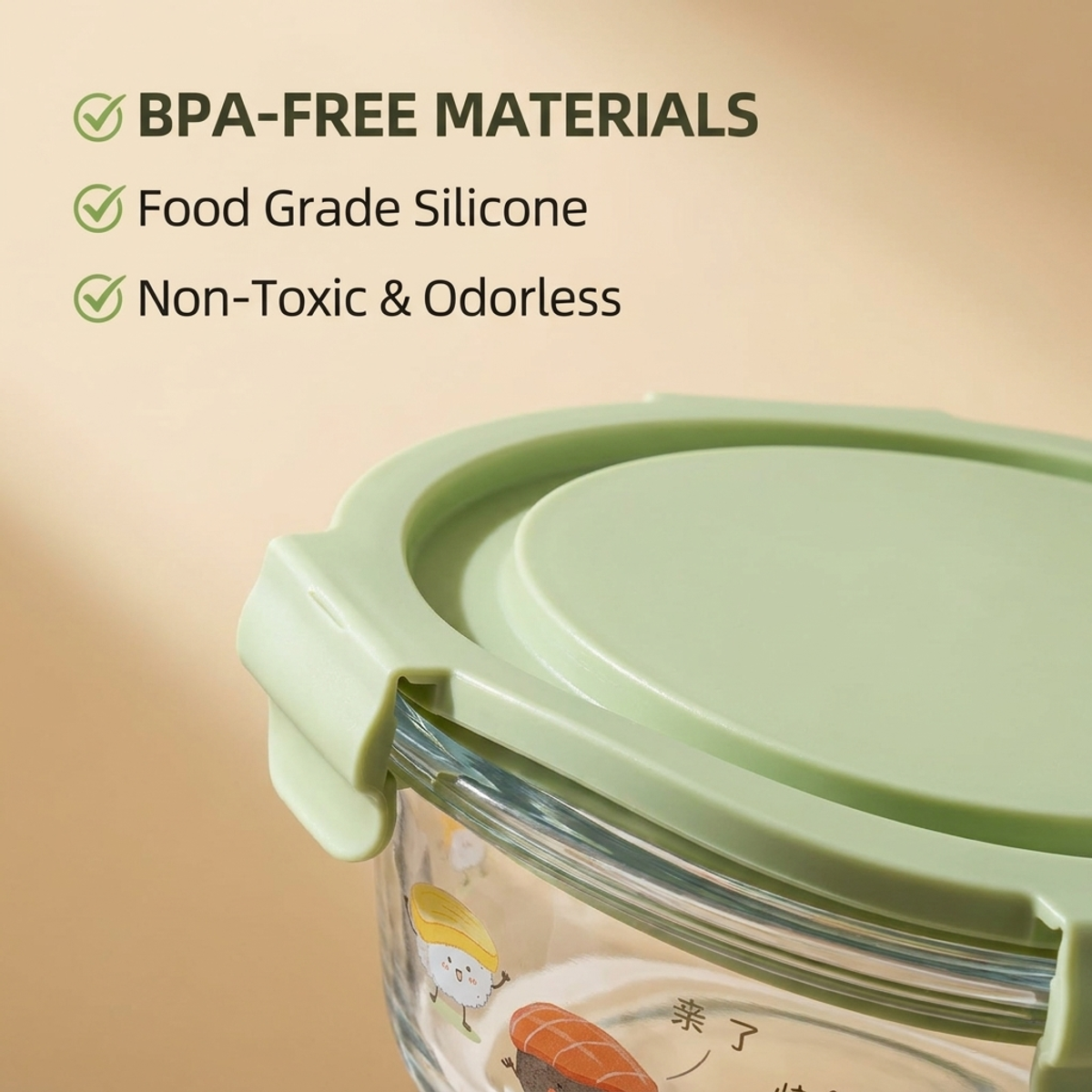 Shatterproof Matcha Green Glas - Meal Prep Glass Containers Oven Safe reseña y precio