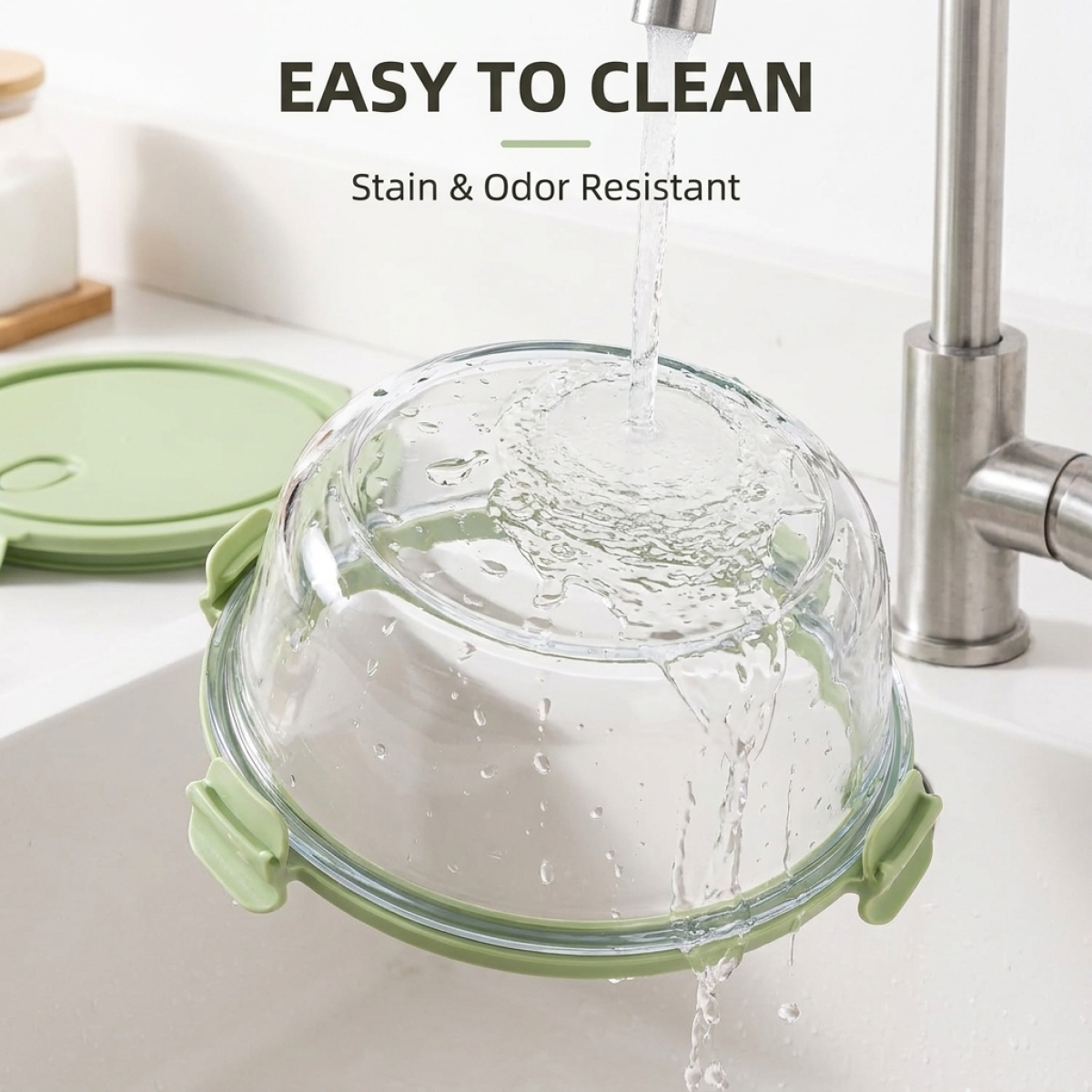 Shatterproof Matcha Green Glas - Meal Prep Glass Containers Oven Safe reseña y precio